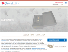 Tablet Screenshot of foamcraftusa.net